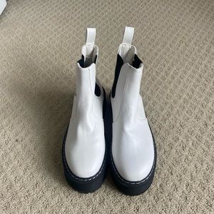 White Platform Boots